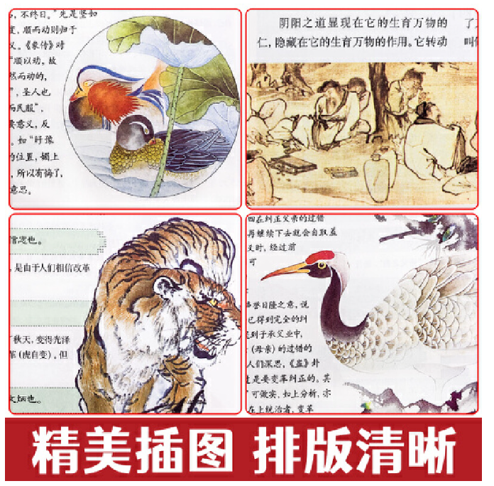 【买4送1】易经 全新哲学原文+译文+注解+易经常识